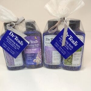 Dr Teal's. Foaming Bath with pure Epsom salt & Essentials oils set of 4